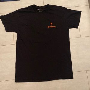 Black Browning TShirt Camo Logo